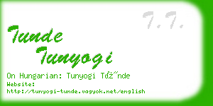 tunde tunyogi business card